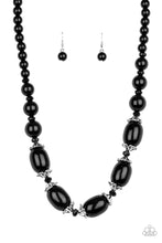 Load image into Gallery viewer, After Party Posh - Black Necklace- Paparazzi Accessories
