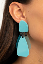 Load image into Gallery viewer, All FAUX One - Blue - Paparazzi Earrings
