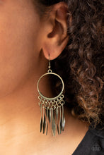 Load image into Gallery viewer, Let GRIT Be! - Brass - Paparazzi Earrings
