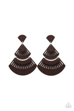 Load image into Gallery viewer, Oriental Oasis - Brown - Paparazzi Earrings #E102

