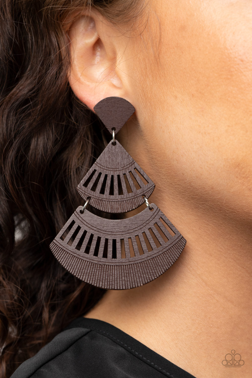 Oriental Oasis - Brown - Paparazzi Earrings #E102