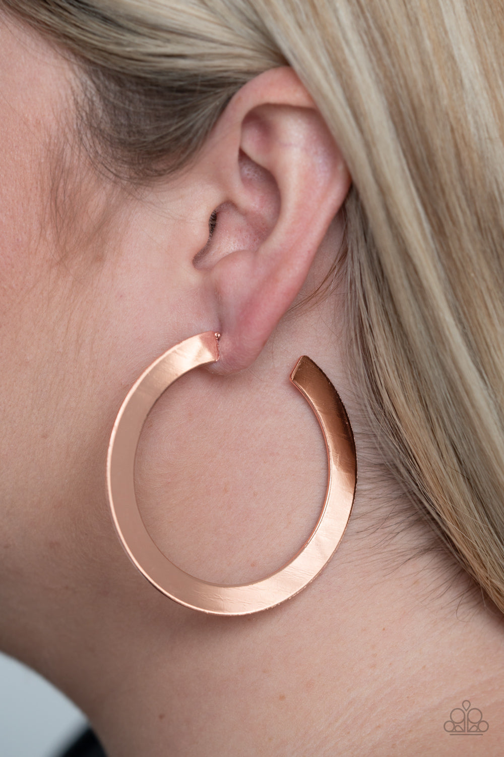 The Inside Track - Copper - Paparazzi Earrings