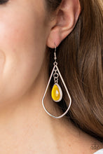 Load image into Gallery viewer, Ethereal Elegance - Yellow Earrings - Paparazzi
