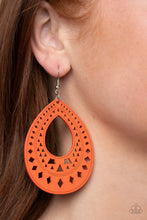 Load image into Gallery viewer, Belize Beauty - Orange - Paparazzi Earrings
