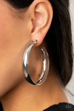 Load image into Gallery viewer, Kick Em To The CURVE - Silver Earrings Paparazzi
