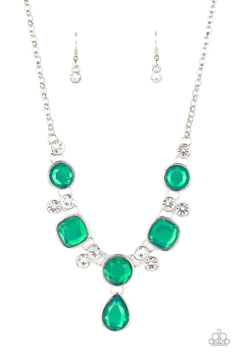 Paparazzi Accessories Crystal Cosmos - Green Necklace