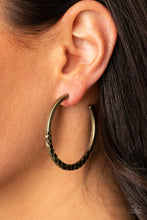 Load image into Gallery viewer, Imprinted Intensity - Brass  Earrings

