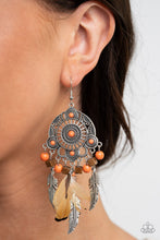 Load image into Gallery viewer, Desert Plains - Orange - Paparazzi Earrings
