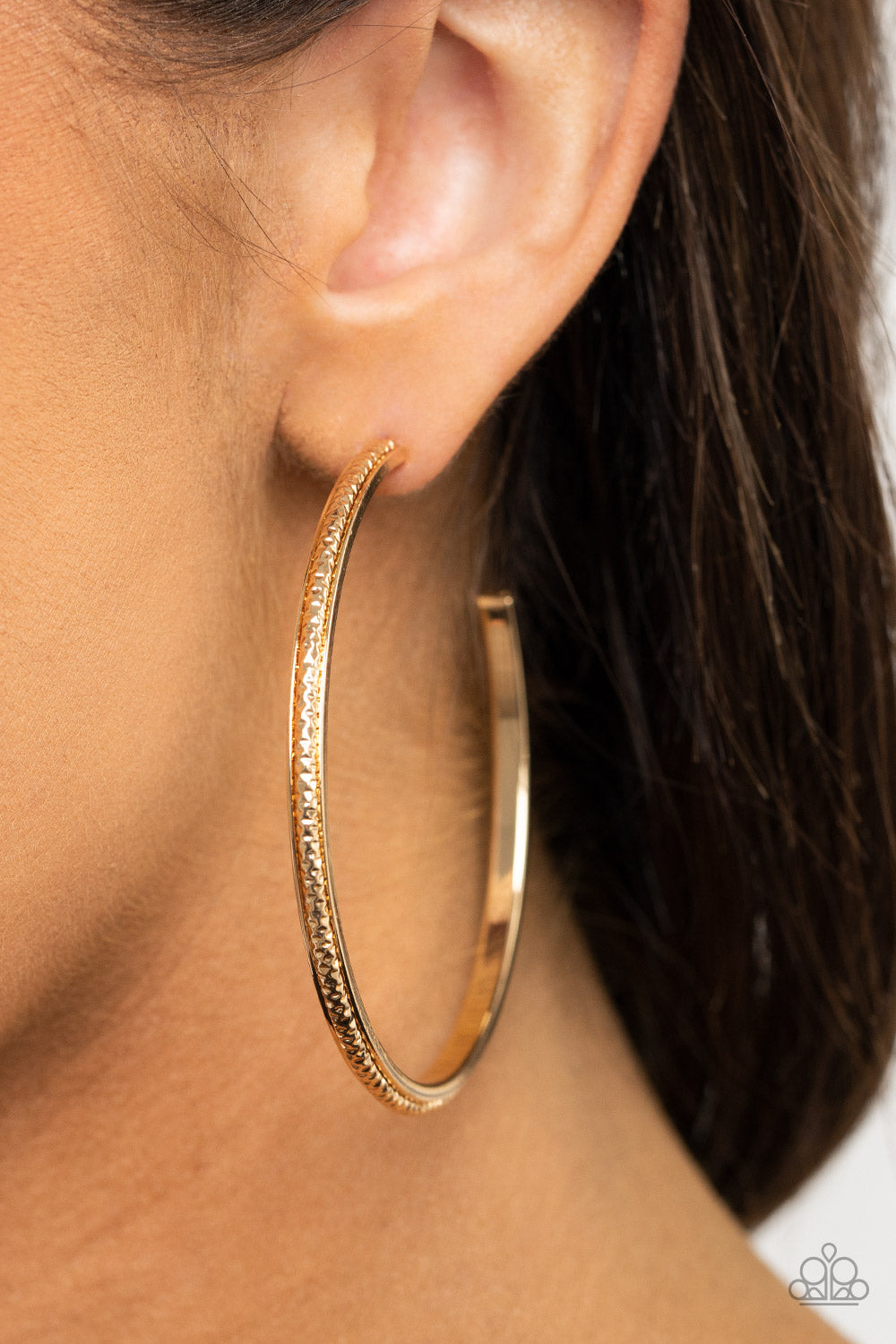 Sultry Shimmer - Gold - Paparazzi Earrings