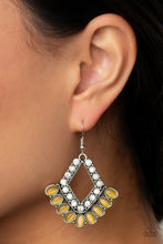 Load image into Gallery viewer, Just BEAM Happy - Yellow Earrings - Paparazzi
