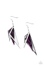 Load image into Gallery viewer, Evolutionary Edge - Purple Earrings Paparazzi
