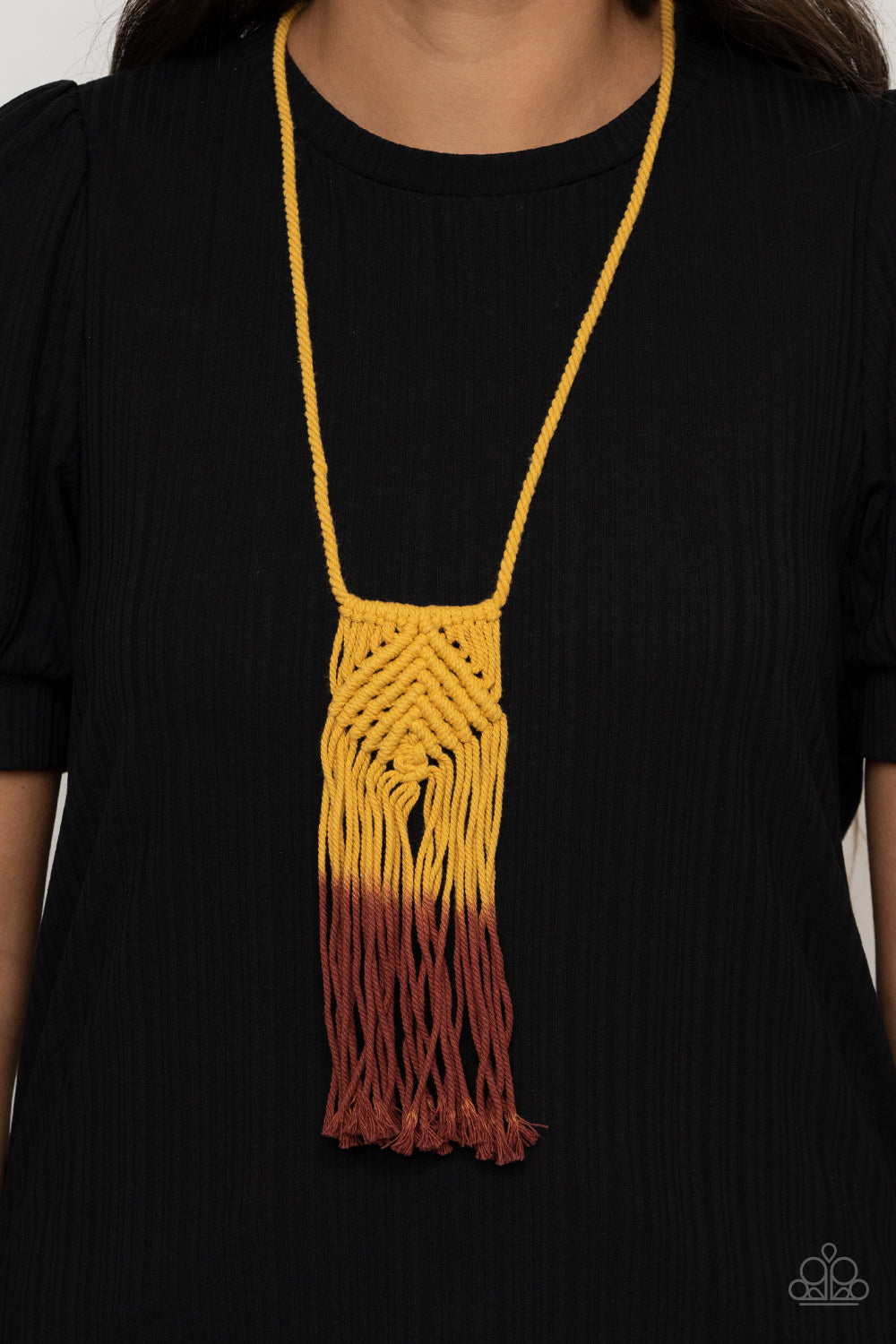 Look At MACRAME Now - Yellow - Paparazzi