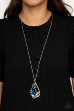 Load image into Gallery viewer, All Systems GLOW - Blue - Paparazzi Necklace
