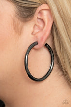 Load image into Gallery viewer, Curve Ball - Black - Paparazzi Earrings
