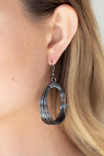 Load image into Gallery viewer, Paparazzi Urban-Spun - Black Hoop Earrings
