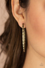 Load image into Gallery viewer, Grungy Grit - Brass Earrings
