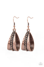 Load image into Gallery viewer, Paparazzi Earrings &quot;STIRRUP Some Trouble&quot; - Copper
