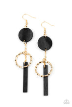 Load image into Gallery viewer, Raw Refinement - Black - Paparazzi Earrings

