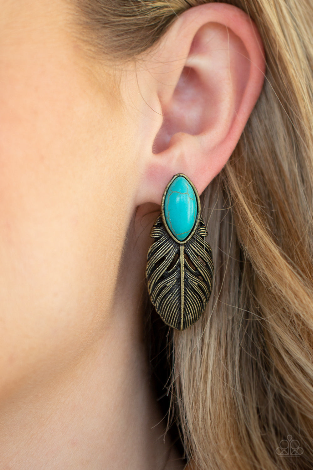 Rural Roadrunner - Brass - Paparazzi Earrings