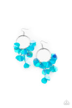 Load image into Gallery viewer, Holographic Hype ~ Blue Paparazzi Earrings
