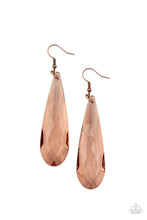 Load image into Gallery viewer, Crystal Crowns - Copper Earrings- Paparazzi
