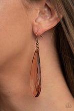 Load image into Gallery viewer, Crystal Crowns - Copper Earrings- Paparazzi
