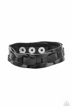 Load image into Gallery viewer, Garage Band Grunge - Black Bracelet- Paparazzi
