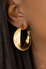 Load image into Gallery viewer, Paparazzi &quot;Curves In All The Right Places&quot; - Gold Earrings
