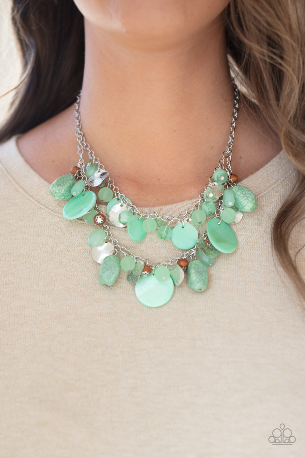Spring Goddess Green  Paparazzi Necklace