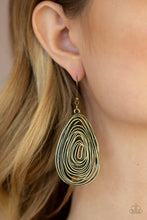 Load image into Gallery viewer, Rural Ripples - Brass - Paparazzi  Earrings
