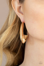 Load image into Gallery viewer, I Double FLARE You - Gold - Paparazzi Earrings
