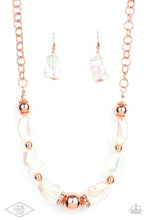 Load image into Gallery viewer, Iridescently Ice Queen - Copper Paparazzi Necklace
