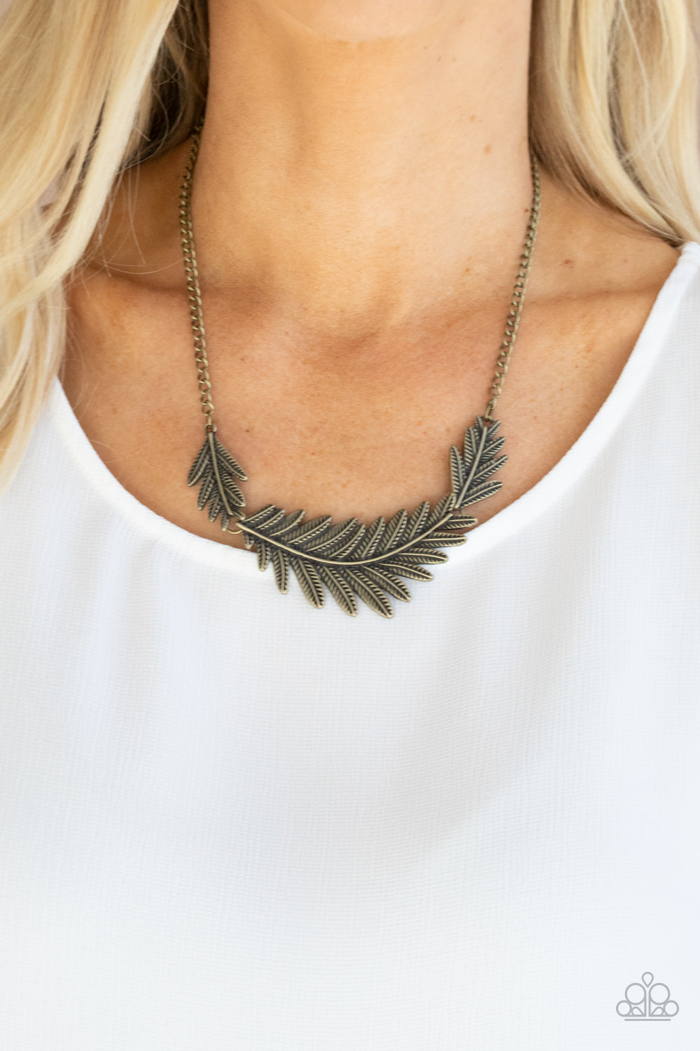 Paparazzi Accessories Queen of the QUILL - Brass Necklace
