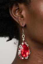 Load image into Gallery viewer, Royal Recognition - Red Earrings Paparazzi
