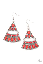 Load image into Gallery viewer, Paparazzi Accessories Desert Fiesta - Red Earrings
