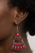Load image into Gallery viewer, Paparazzi Accessories Desert Fiesta - Red Earrings
