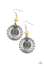 Load image into Gallery viewer, Flowering Frontiers  - Yellow - Paparazzi Earrings
