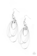 Load image into Gallery viewer, OVAL The Moon - Silver - Paparazzi Earrings

