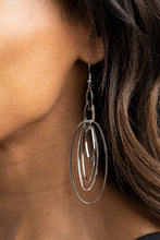 Load image into Gallery viewer, OVAL The Moon - Silver - Paparazzi Earrings
