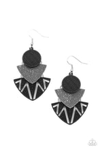 Load image into Gallery viewer, Jurassic Juxtaposition - Black - Paparazzi Earrings
