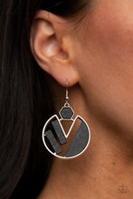 Load image into Gallery viewer, Petrified Posh - Black - Paparazzi Earrings
