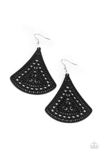 Load image into Gallery viewer, FAN to FAN - Black - Paparazzi Earrings
