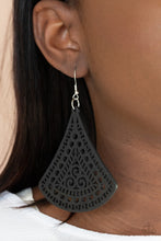 Load image into Gallery viewer, FAN to FAN - Black - Paparazzi Earrings
