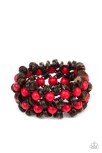 Load image into Gallery viewer, Tahiti Tourist - Red - Paparazzi Bracelet
