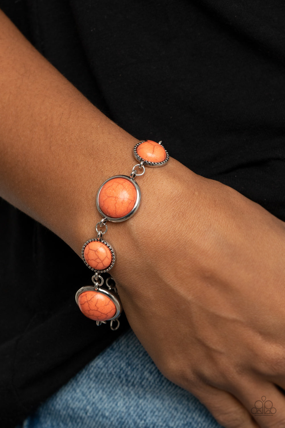 Turn Up The Terra - Orange  - Paparazzi Bracelet