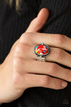 Load image into Gallery viewer, Terrifically Terrazzo - Red Paparazzi Ring
