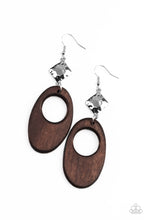 Load image into Gallery viewer, Paparazzi Retro Reveal - Brown Earrings
