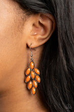 Load image into Gallery viewer, Flamboyant Foliage - Orange - Paparazzi Earrings
