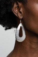 Load image into Gallery viewer, Hand It OVAL! - Silver Paparazzi Earrings
