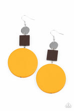 Load image into Gallery viewer, Modern Materials ~ Yellow Paparazzi Earrings
